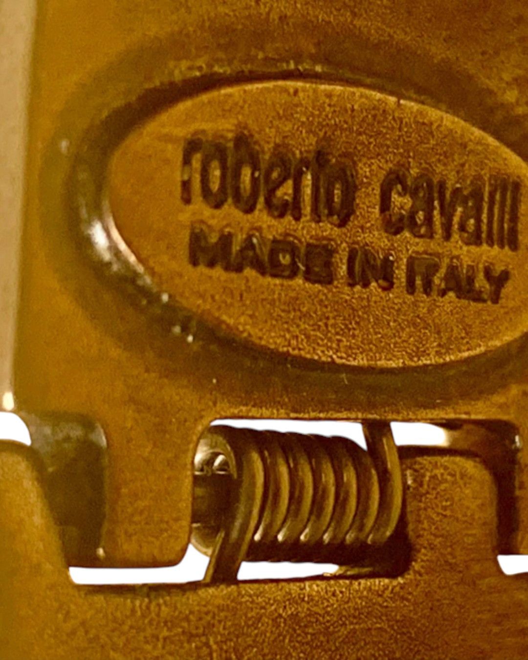 Roberto Cavalli REPTILE SKIN BRONZE AND COPPER BRACELET Size ONE SIZE - 2 Thumbnail