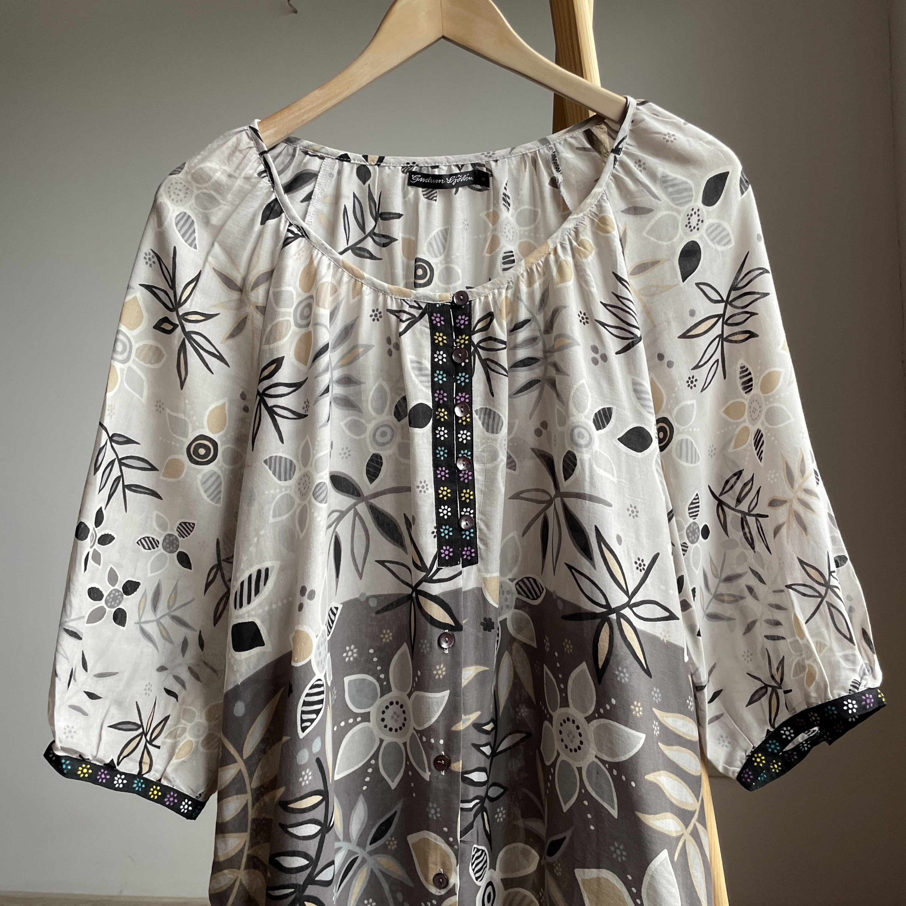 Gudrun Sjoden Gudrun Sjoden Viscose Cotton Floral Tunic Dress Size S Size S / US 4 / IT 40 - 3 Thumbnail
