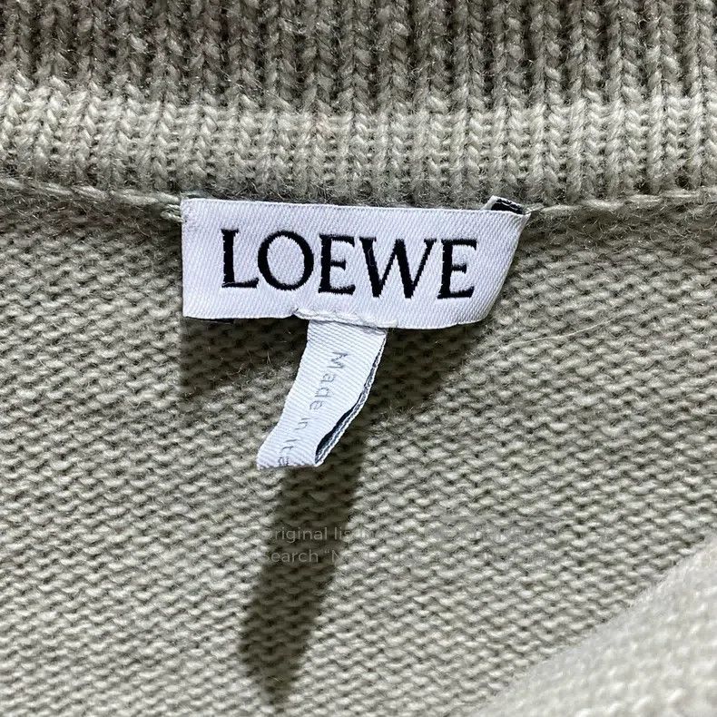 Loewe Loewe Contrast Embroidered Logo Wool Knit Polo Sweater Size XS / US 0-2 / IT 36-38 - 3 Thumbnail