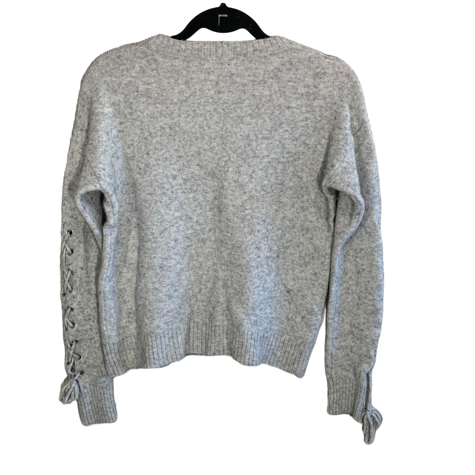 Other Halogen Merino Wool Grey Cutout Tie Sleeve Sweater S Size S / US 4 / IT 40 - 4 Thumbnail