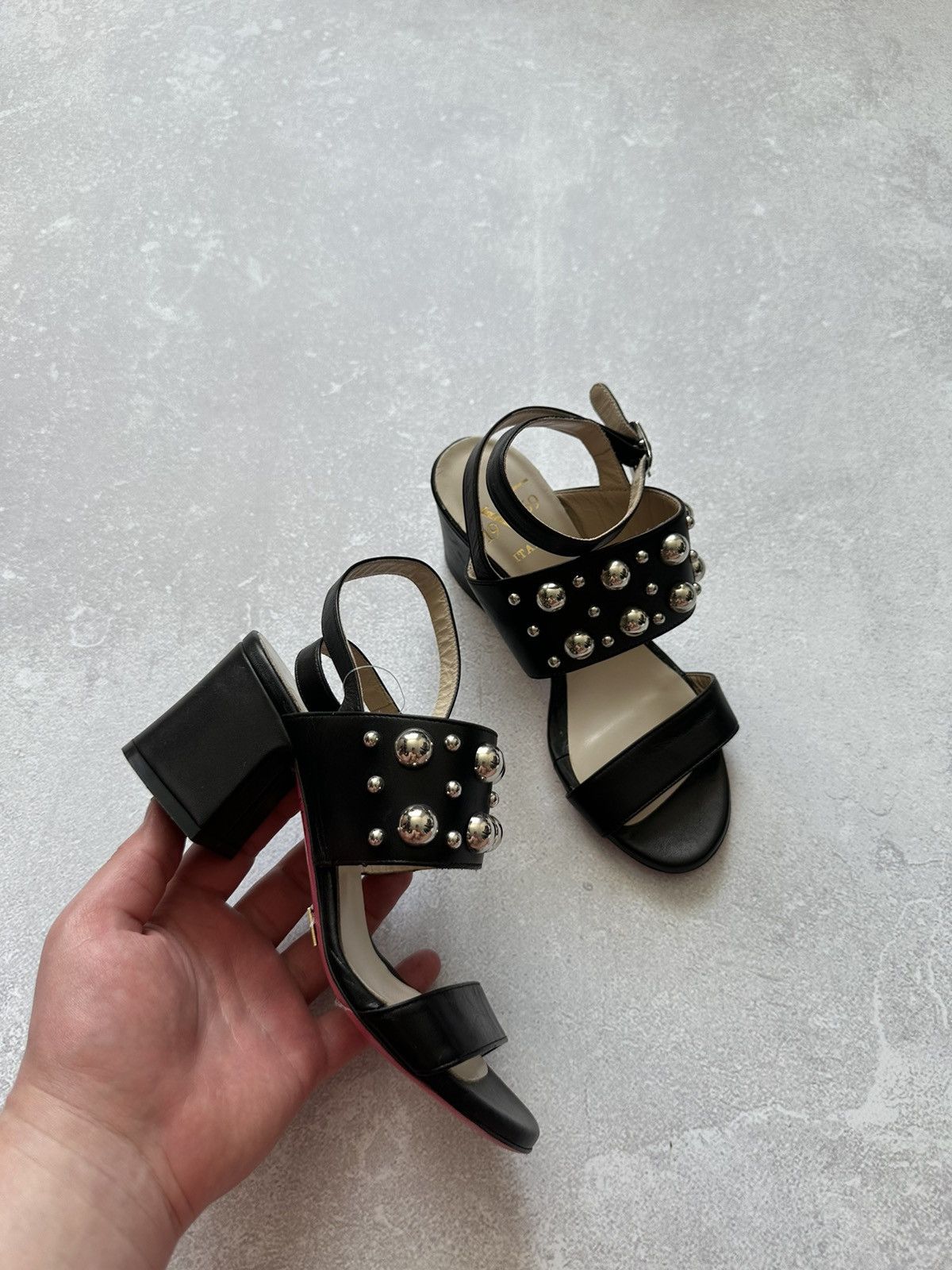 Versace versace 1969 shoes women platform black 35 made in Italy Size US 5 / IT 35 - 1 Thumbnail