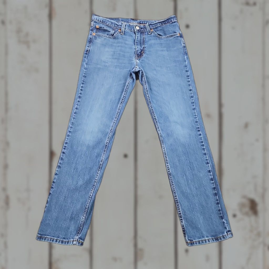 Levi's Levi's 511 Jeans Mens 31 Slim Tapered Stretch Denim Medium Wash Blue, Regular, 30 Inseam, 28x28 Measurements, Defect Pocket Tear, Vintage? No Size US 31 - 1 Thumbnail