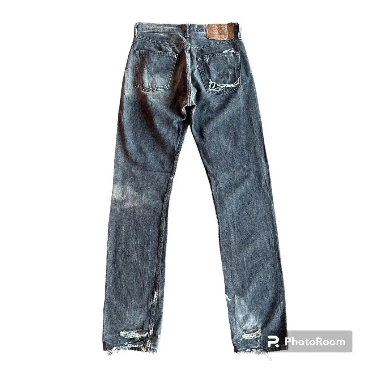 Levi's DISTRESSED DENIM VINTAGE LEVI’S 501 JEANS LEVIS PANTS W28L33 Size US 28 / EU 44 - 2 Thumbnail