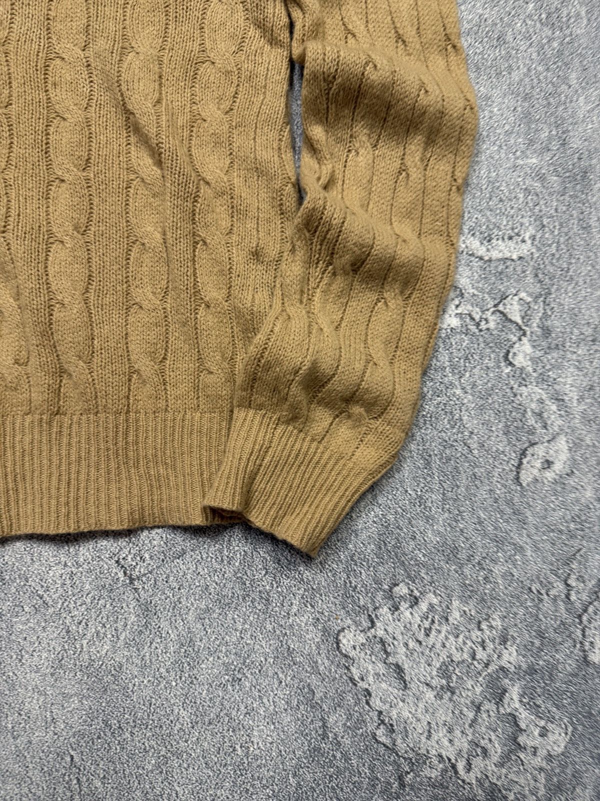 Polo Ralph Lauren Polo Ralph Lauren V-Neck Cable Knitwear Sweater Vintage Size US L / EU 52-54 / 3 - 5 Thumbnail