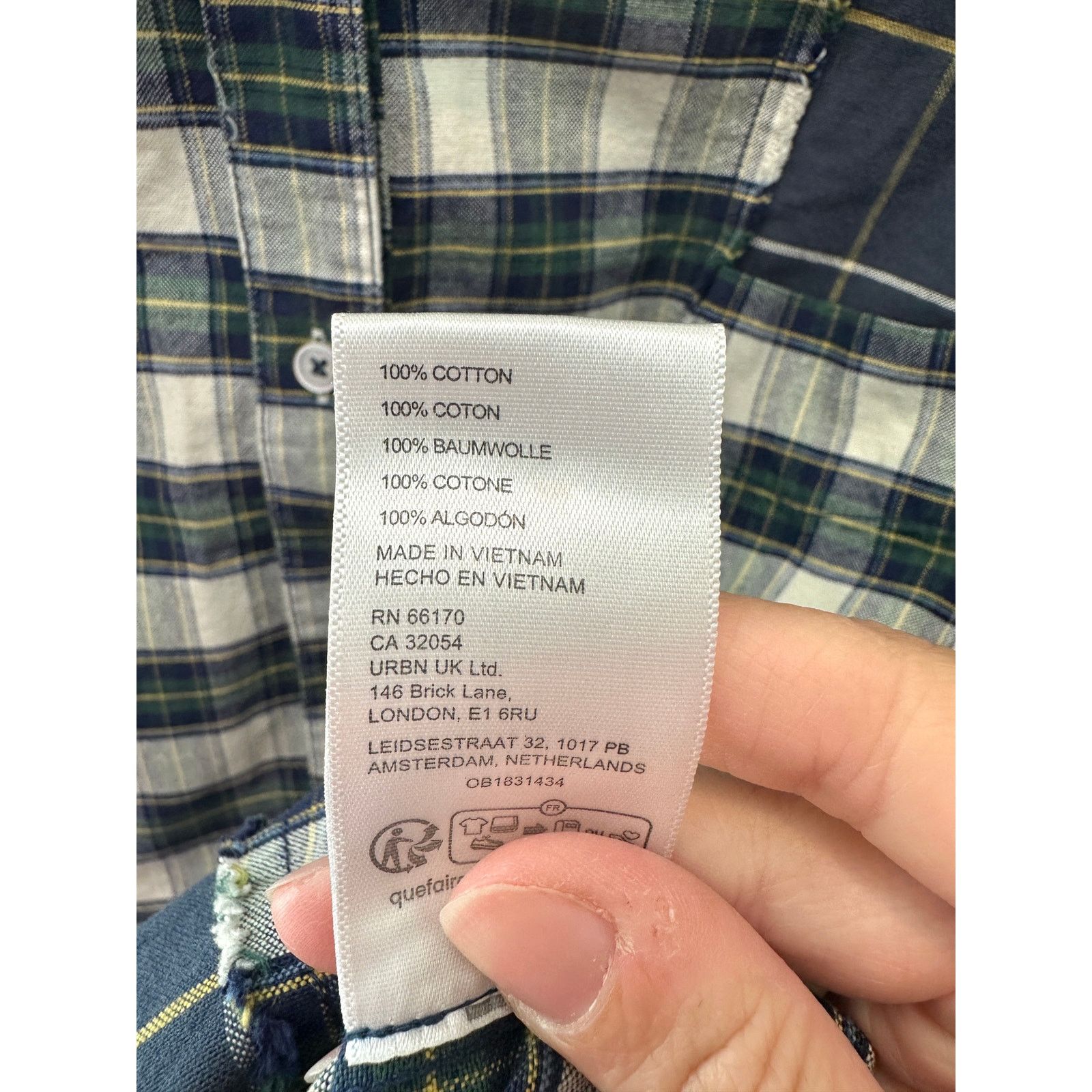 Urban Outfitters URBAN OUTFITTERS | Blue Plaid Button Down Oversized Shirt Size S / US 4 / IT 40 - 7 Thumbnail