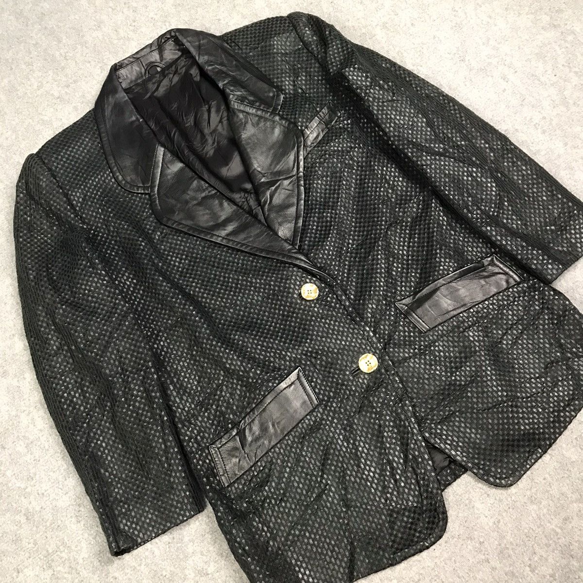 If Six Was Nine × Japanese Brand LEATHER BLAZER COAT JAPAN DESIGN Size US S / EU 44-46 / 1 - 5 Thumbnail