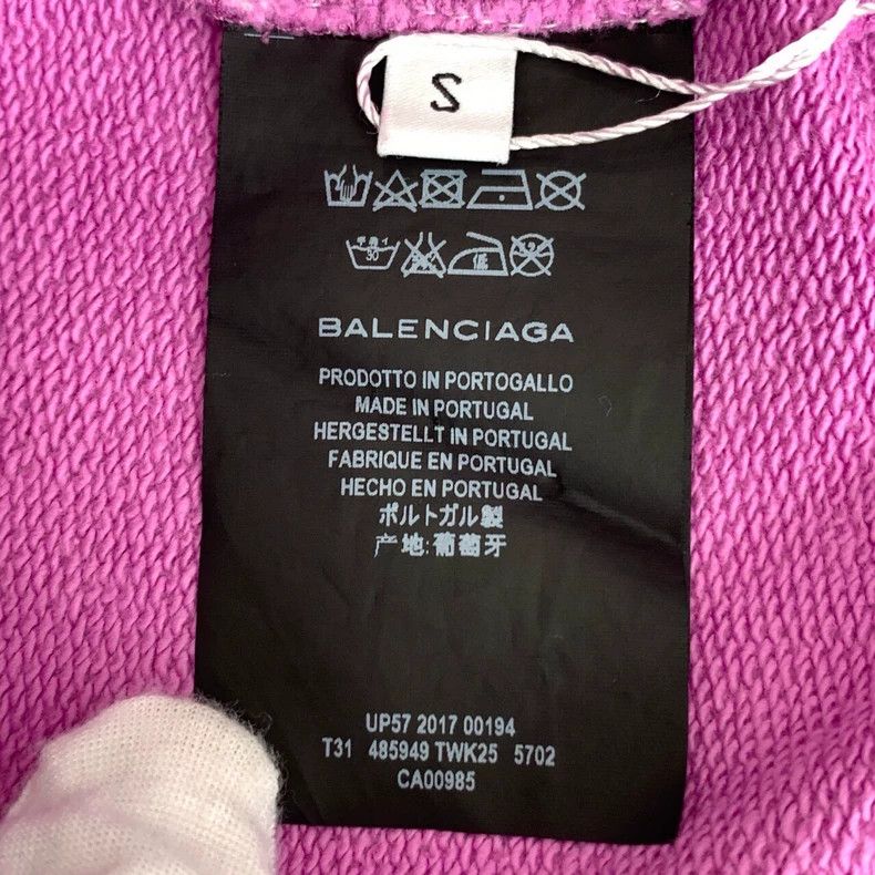Balenciaga Balenciaga Letter print hooded purple cotton long sleeve s Size US S / EU 44-46 / 1 - 6 Thumbnail