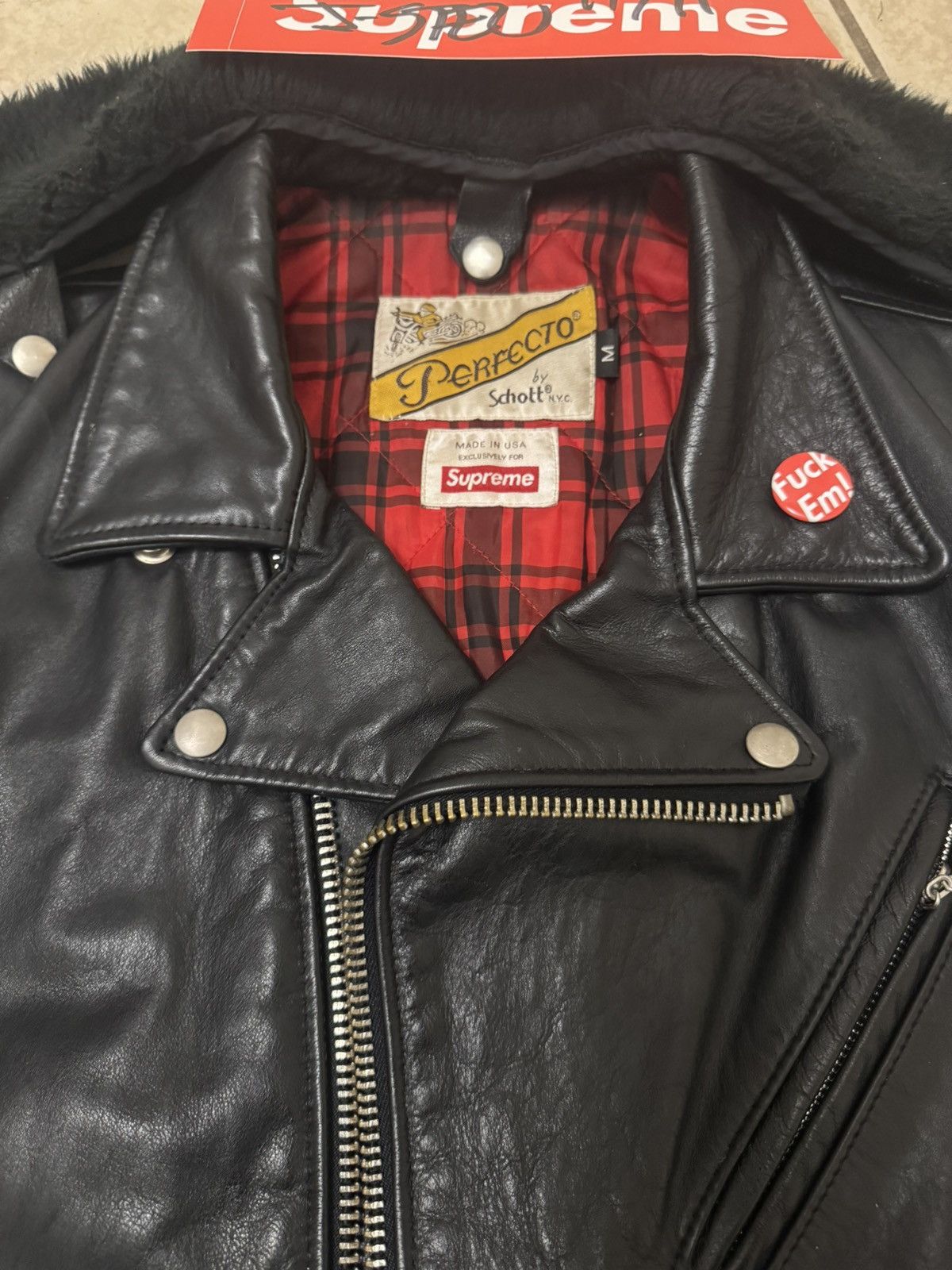 Supreme Supreme Schott Perfecto FW14 Size US M / EU 48-50 / 2 - 4 Thumbnail