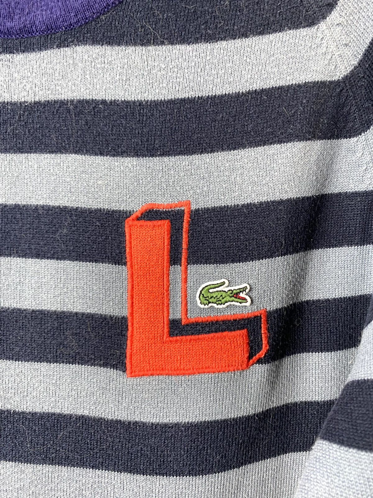 Lacoste Vintage Lacoste Striped Sweater Rugby Style Size US M / EU 48-50 / 2 - 3 Thumbnail