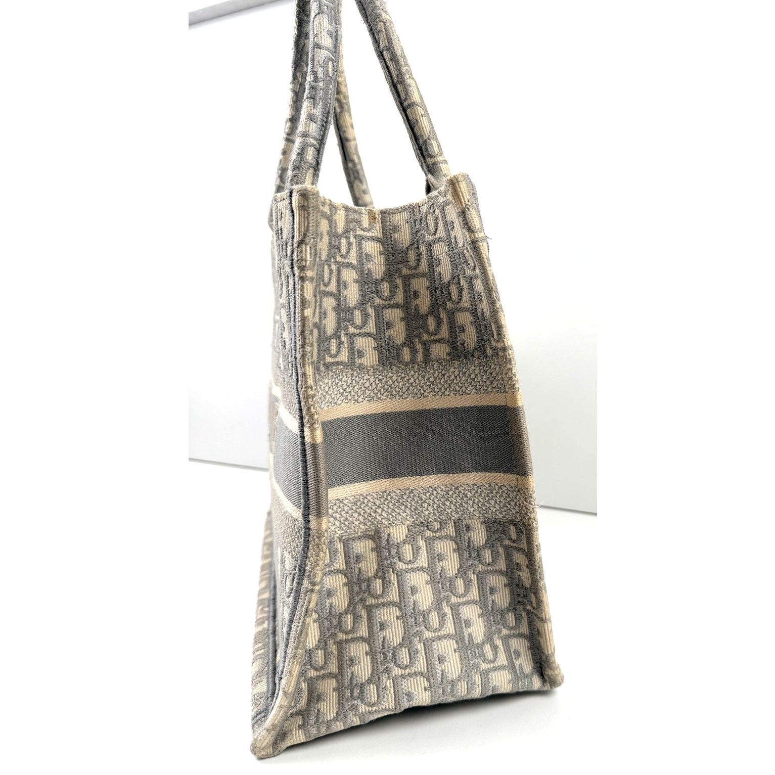 Dior Christian Dior Gray Oblique Medium Book Tote Size ONE SIZE - 4 Thumbnail
