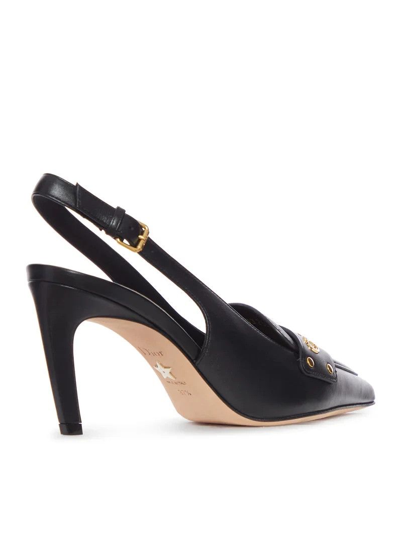 Dior DIOR Boy Black Leather Slingback Pumps New & Authentic Size US 9 / IT 39 - 3 Thumbnail