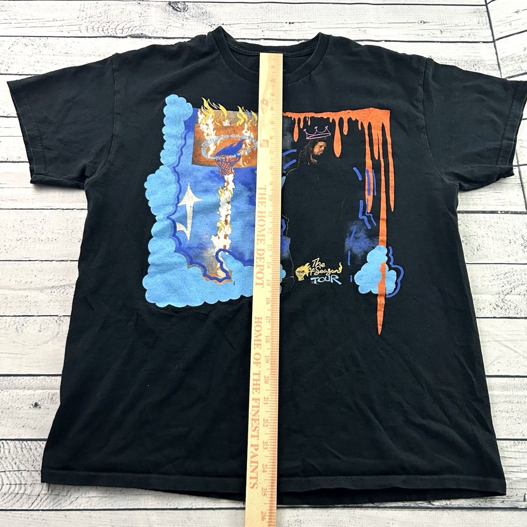 Vintage J Cole The Off Season Tour Short Sleeve T Shirt Men's Large Black Size US L / EU 52-54 / 3 - 3 Thumbnail