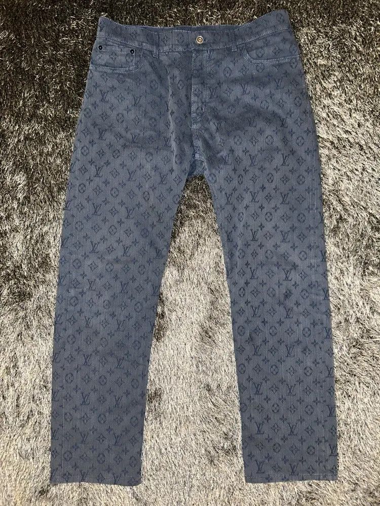 Louis Vuitton Virgil Abloh Monogram Denim Jeans Size US 32 / EU 48 - 1 Thumbnail