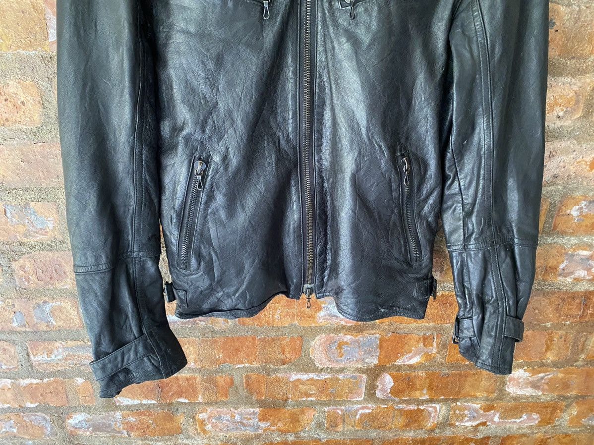 Shellac 🔥2000s Rider Multi zipper Leather Jacket Size US M / EU 48-50 / 2 - 4 Thumbnail