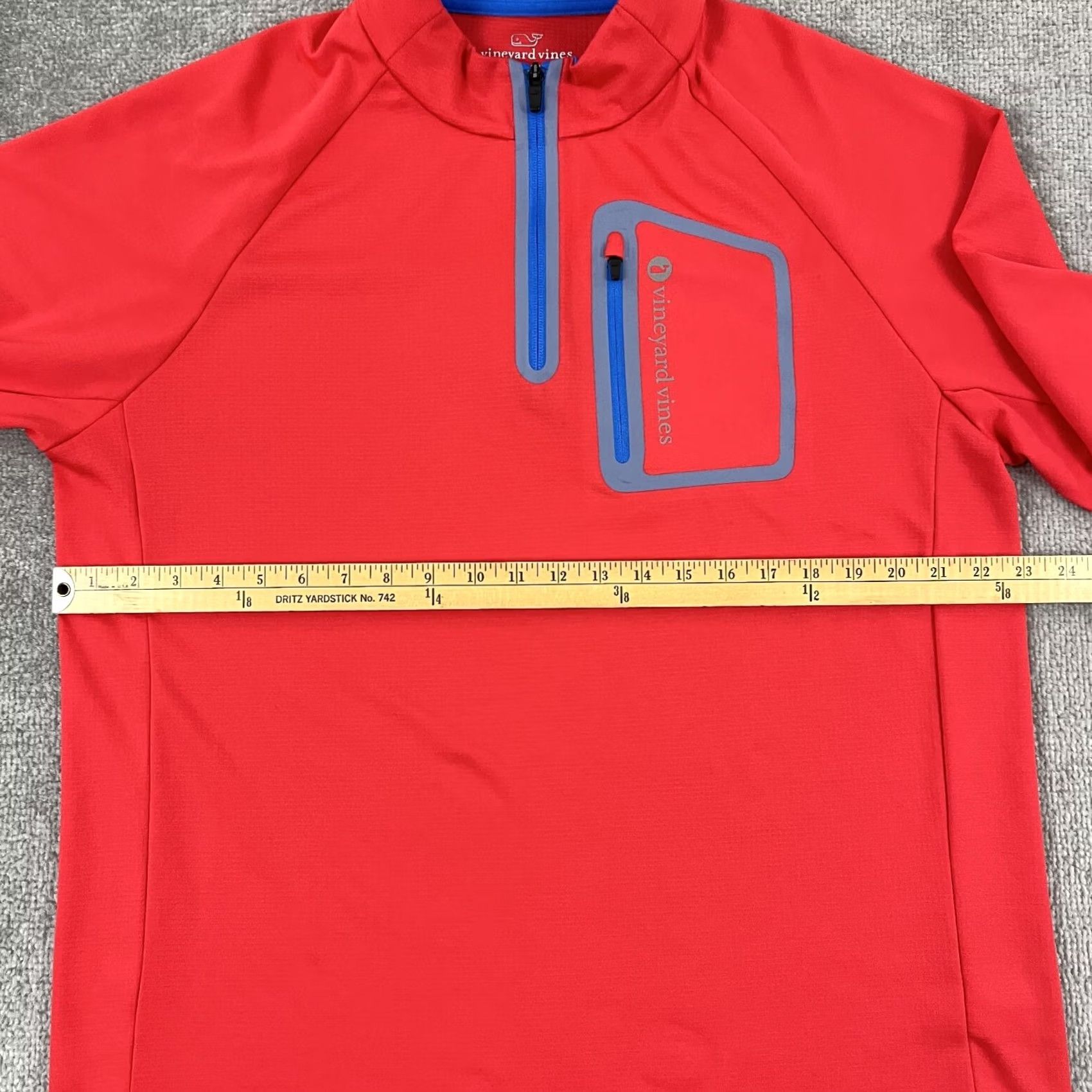 Vineyard Vines Vineyard Vines Pullover Shirt Mens Large Neon Red Orange Quarter Zip Performance Golf Size US L / EU 52-54 / 3 - 6 Thumbnail