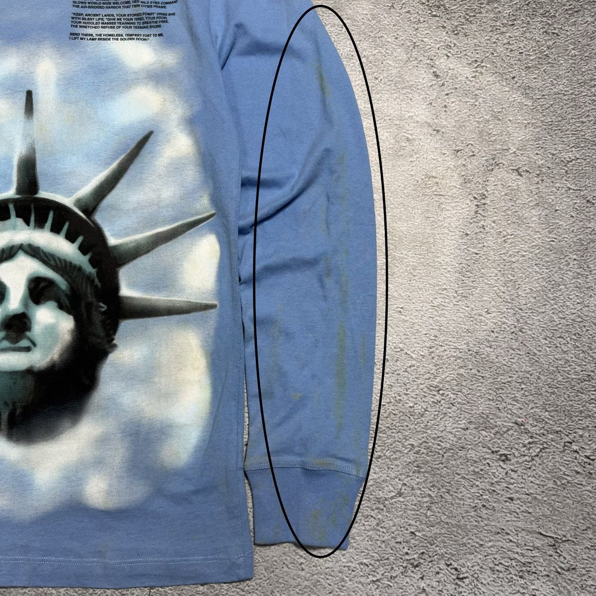 Off-White Off-White Statue Of Liberty Light Blue Long Sleeve Size US XS / EU 42 / 0 - 12 Thumbnail