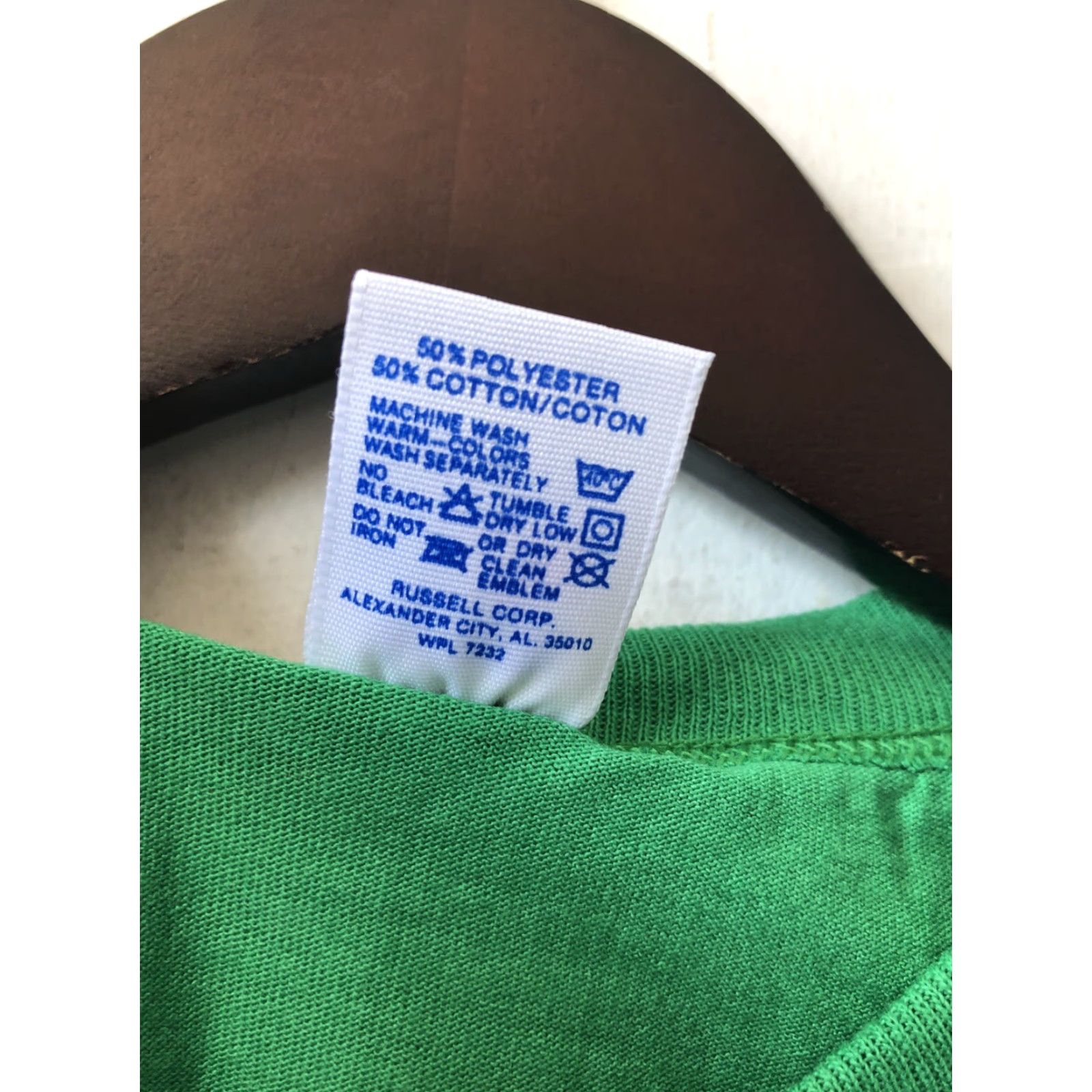 Russell Athletic VINTAGE Russell Athletic Henley T-Shirt Mens S Green 90s Deadstock NWOT Made USA Benched Eagle Patch Short Sleeve Size US S / EU 44-46 / 1 - 3 Thumbnail