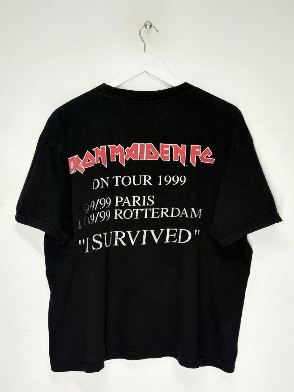 Band Tees Vintage 1999 Iron Maiden “I Survived” Tour Metal T-shirt Size US M / EU 48-50 / 2 - 2 Thumbnail