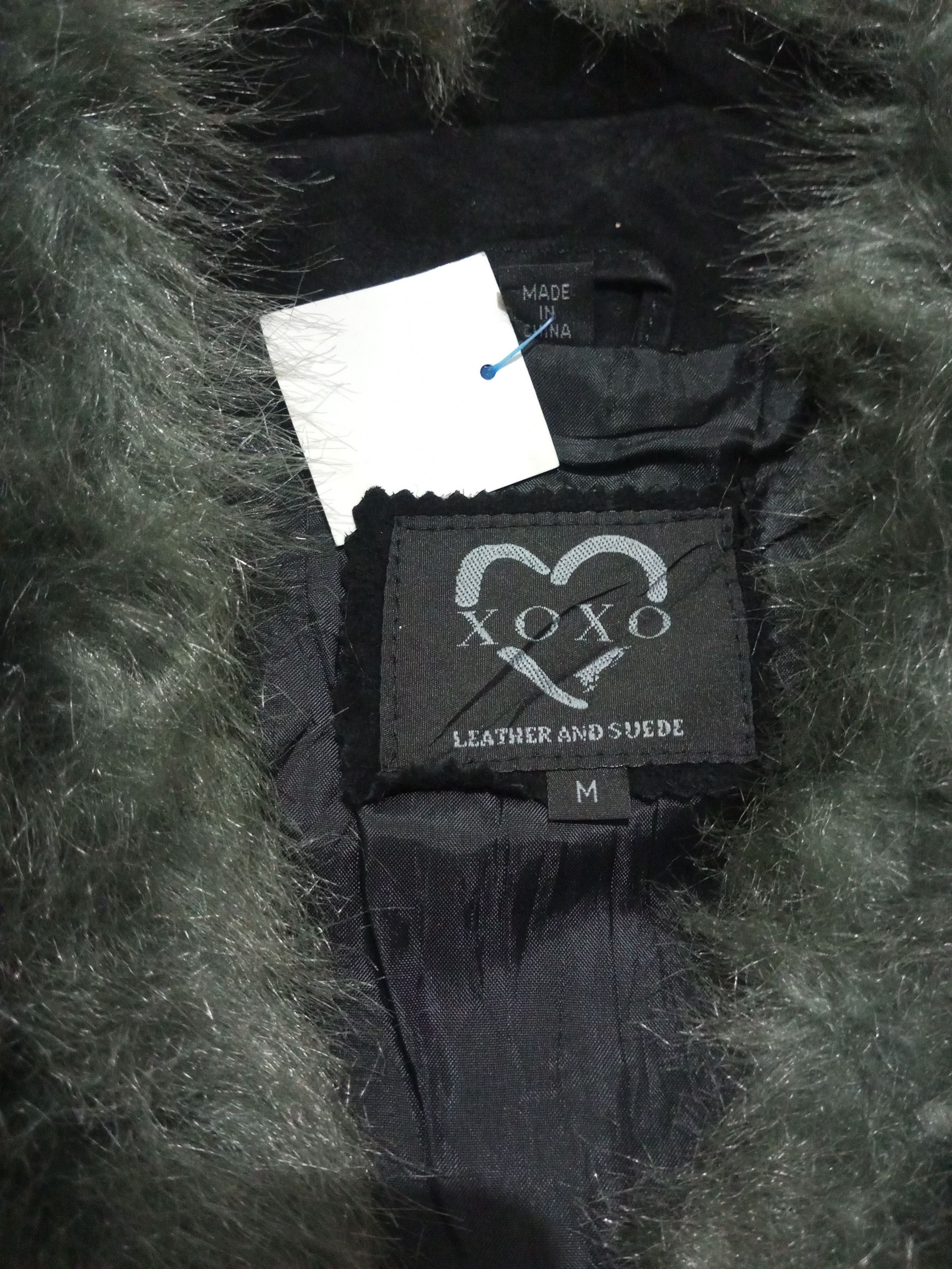 Other XOXO - Suede Leather Angora Jacket Size M / US 6-8 / IT 42-44 - 4 Thumbnail
