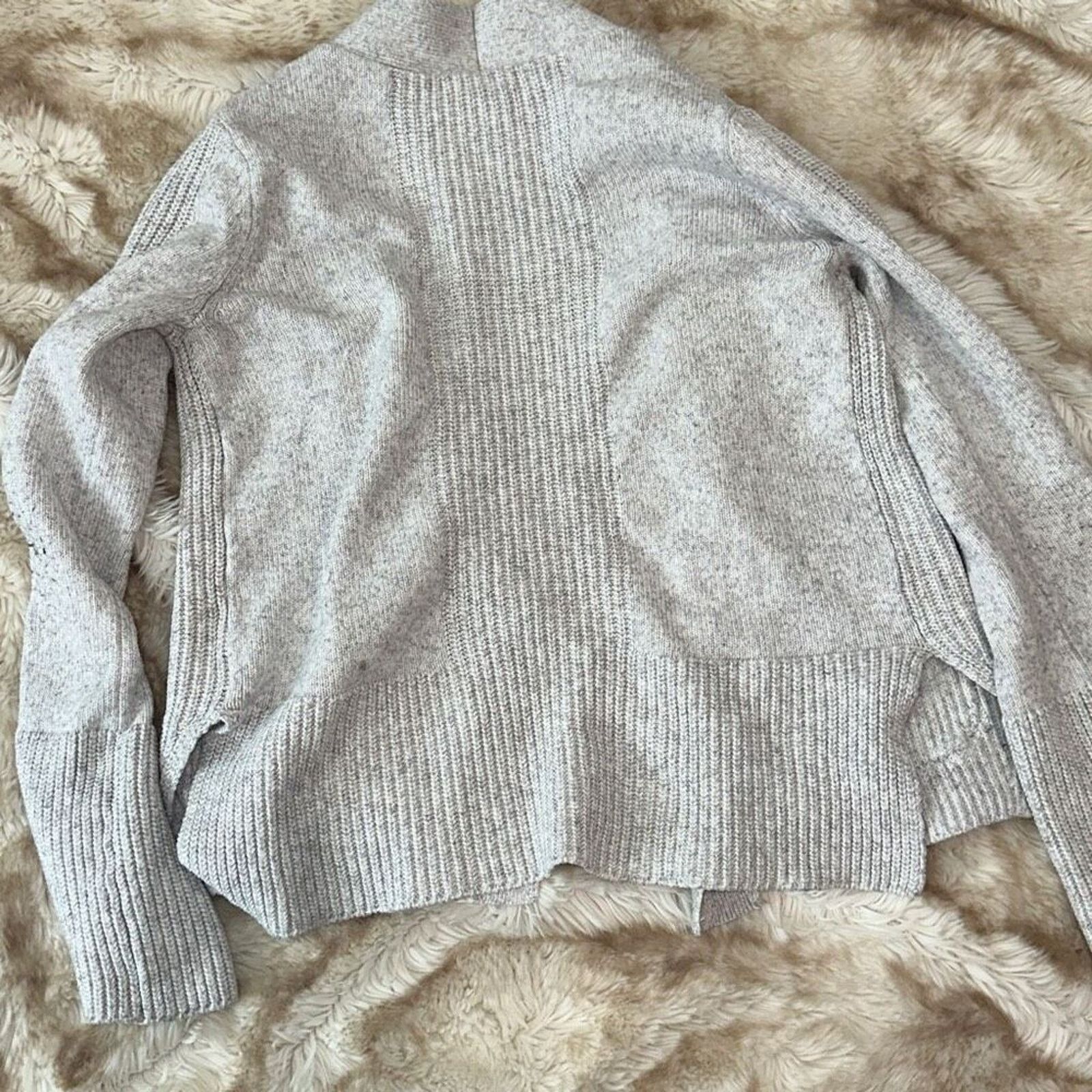 Other Design 365 Gray Knit Cardigan with Brown Buttons | Sz S Size S / US 4 / IT 40 - 7 Thumbnail