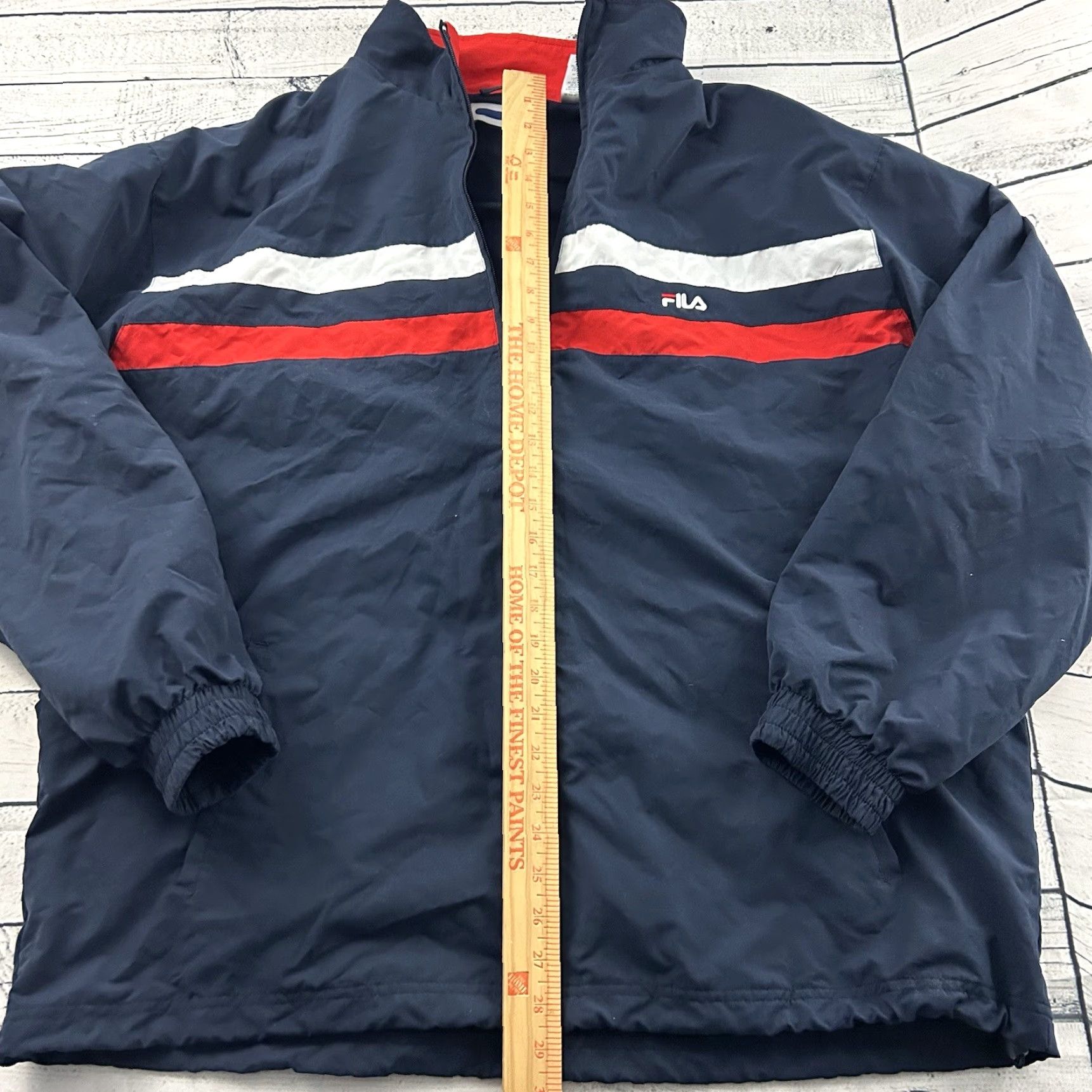 Fila Y2K FILA Full Zip Track Jacket XL Red Men Jacket Size US XL / EU 56 / 4 - 4 Thumbnail