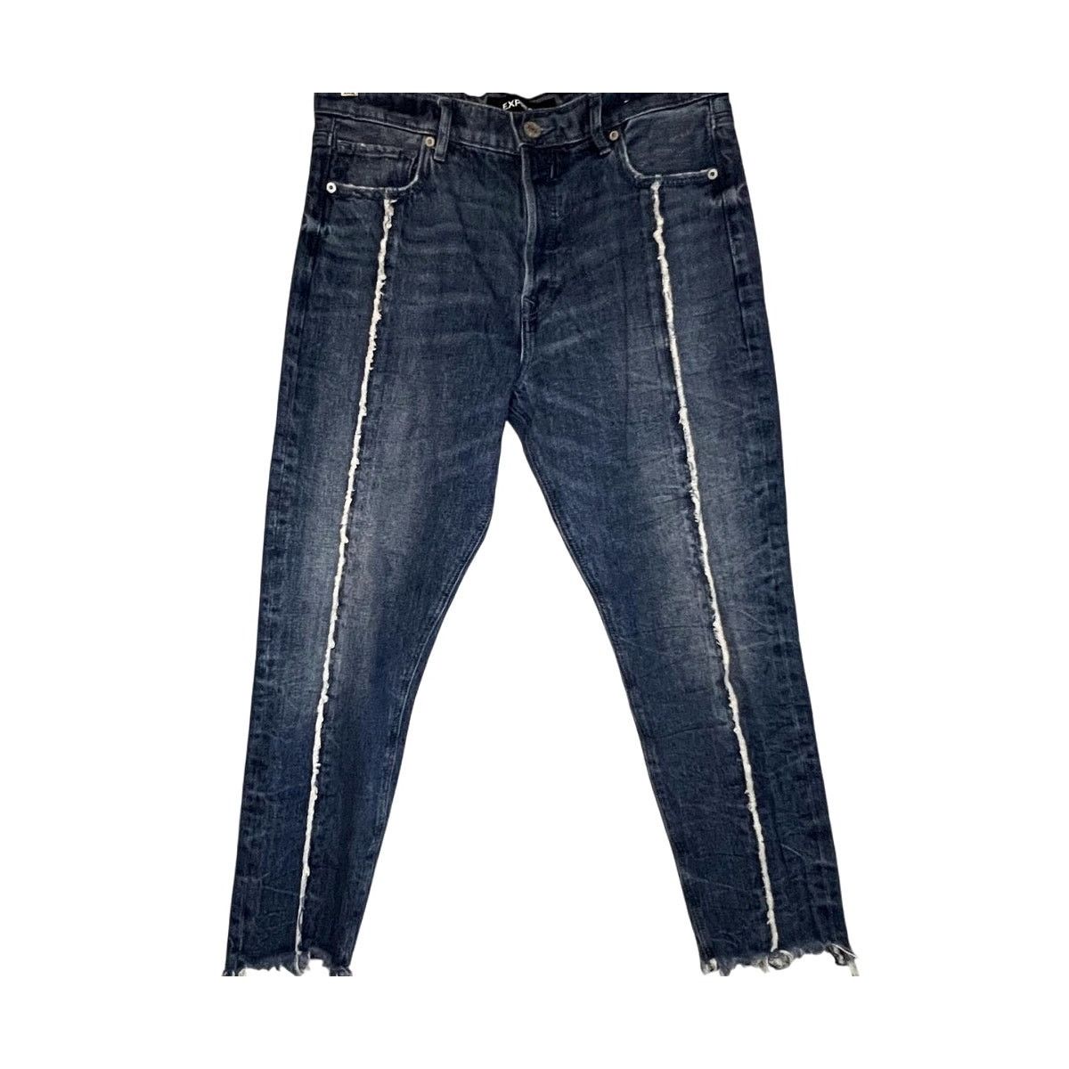 Express Express Vintage High Rise Button Fly Raw Hem Jeans Size 6 Size 28" / US 6 / IT 42 - 1 Thumbnail
