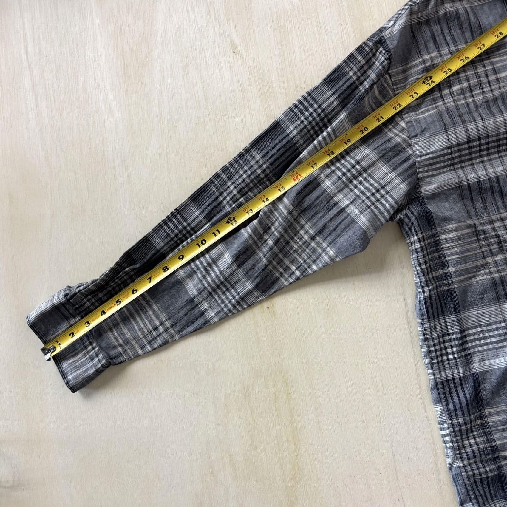 Vintage Greg Norman Collection Shirt Mens Large Gray Plaid Long Sleeve Cotton Button Up Size US L / EU 52-54 / 3 - 6 Thumbnail