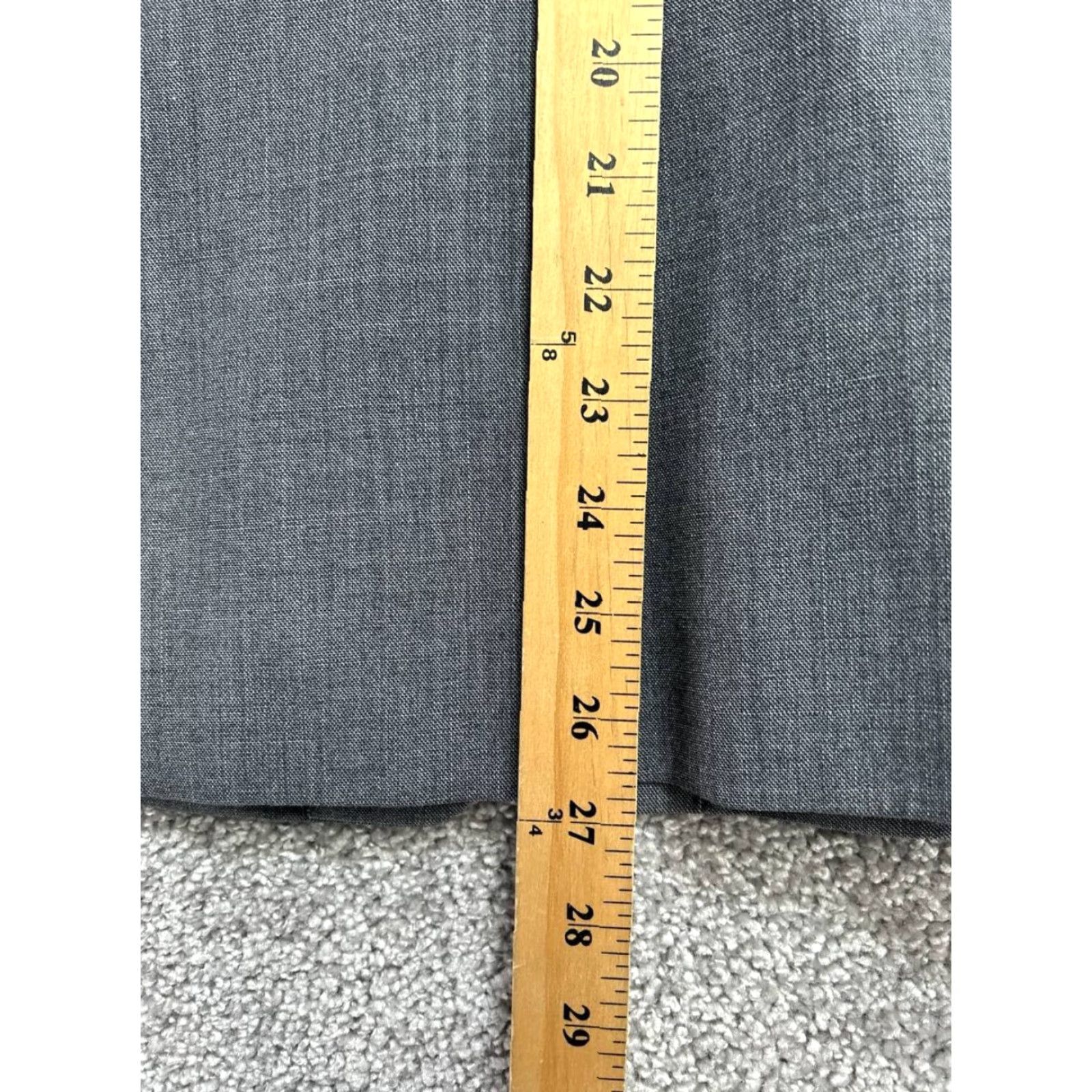 Theory Theory Blazer Jacket Womens 6 Gray Cotton Stretch Notch Lapel Tailored Lined Wool Tuxedo Short Single-Breasted Size M / US 6-8 / IT 42-44 - 7 Thumbnail