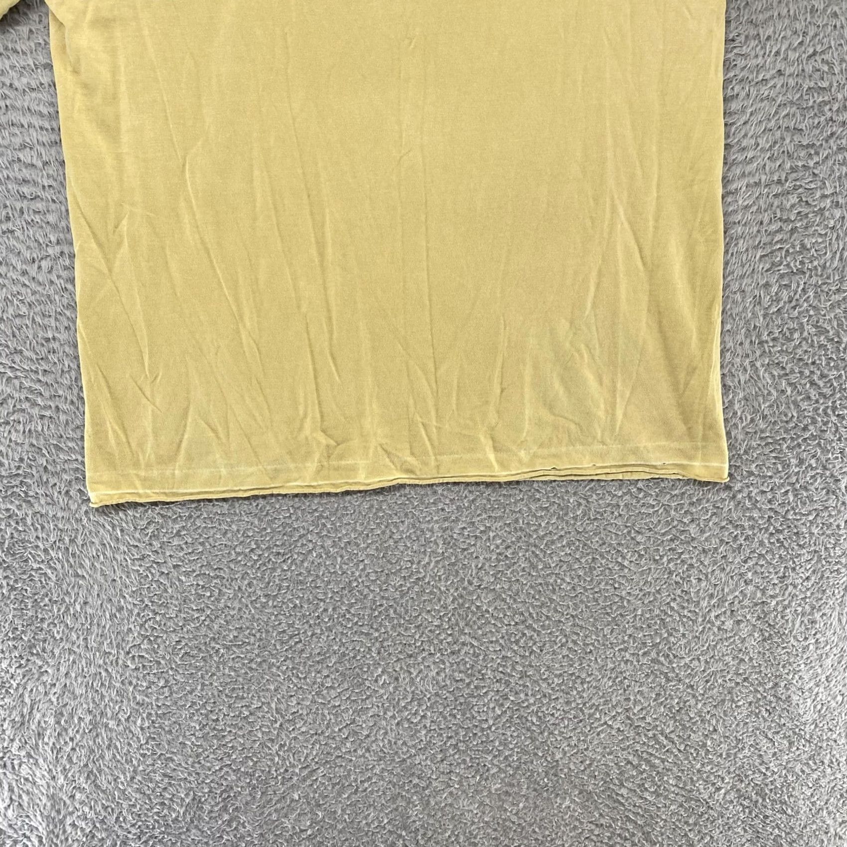 4SDESIGNS Stussy T-Shirt Mens Large Yellow Rasta Lion Graphic Tee Bubble Y2K Size US L / EU 52-54 / 3 - 3 Thumbnail