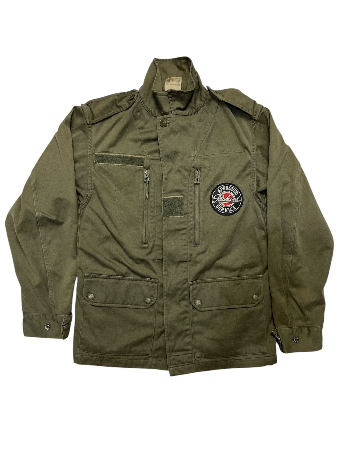 Vintage 60s Vintage French Army Military Olive M43 Jacket Size US S / EU 44-46 / 1 - 1 Thumbnail