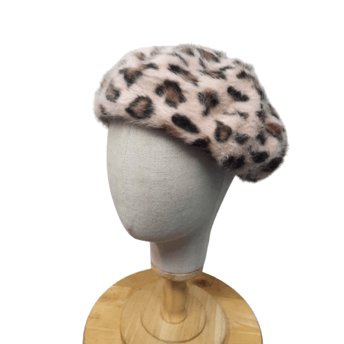 If Six Was Nine 💥 Robe cabinet harajuku style punk leopard beret hat Size ONE SIZE - 2 Thumbnail