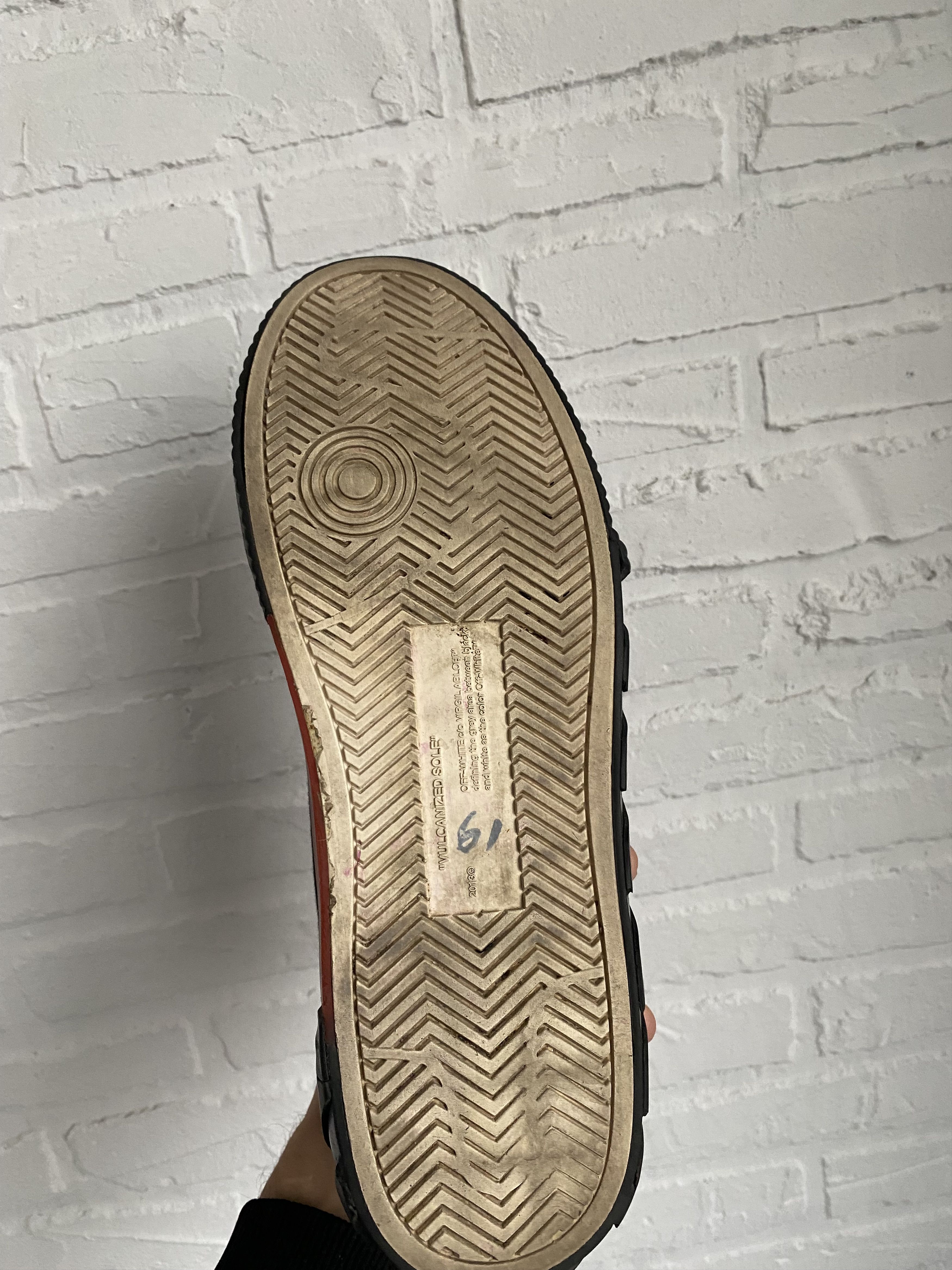 Off-White Off White suede leather black vulcanized sneakers Size US 10 / EU 43 - 4 Thumbnail