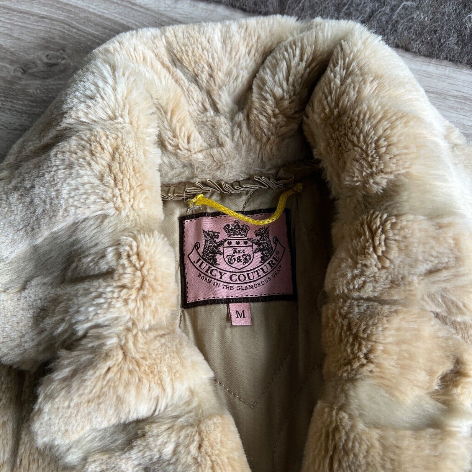 Juicy Couture Juicy Couture y2k Faux Fur Modacrylic 3/4 Sleeve Coat 8707AC Size M / US 6-8 / IT 42-44 - 5 Thumbnail