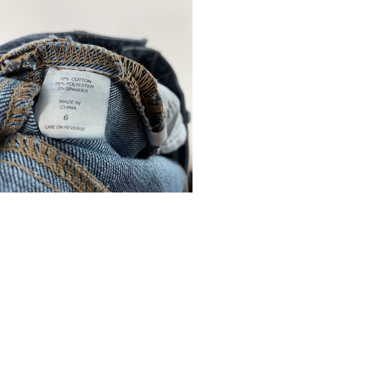 Denime VINTAGE NY & C Womens Jeans Slim Straight Blue Denim 6 Slim 30” Inseam 16” Waist Womens Size 28" / US 6 / IT 42 - 9 Thumbnail