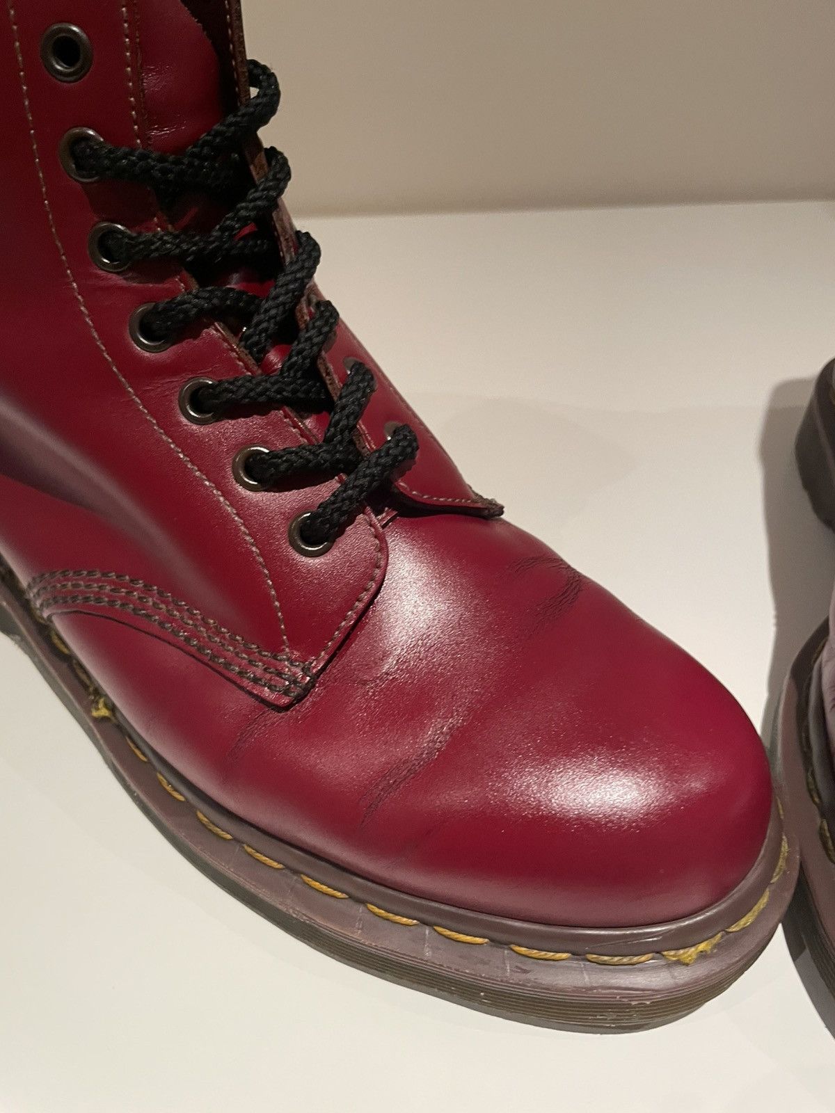 Dr. Martens Dr Martens Red 1460 Made in England Boots Size US 9 / EU 42 - 2 Thumbnail