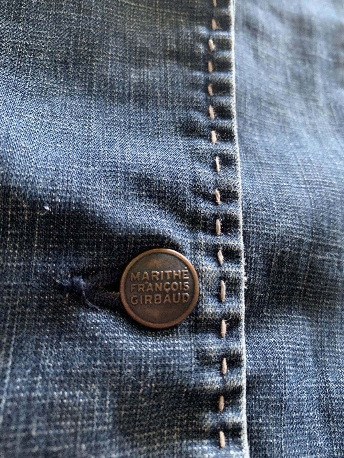 Designer × Marithe + Francois Girbaud RARE VINTAGE marithe francois girbaud MFG denim jacket/coat Size US M / EU 48-50 / 2 - 9 Thumbnail