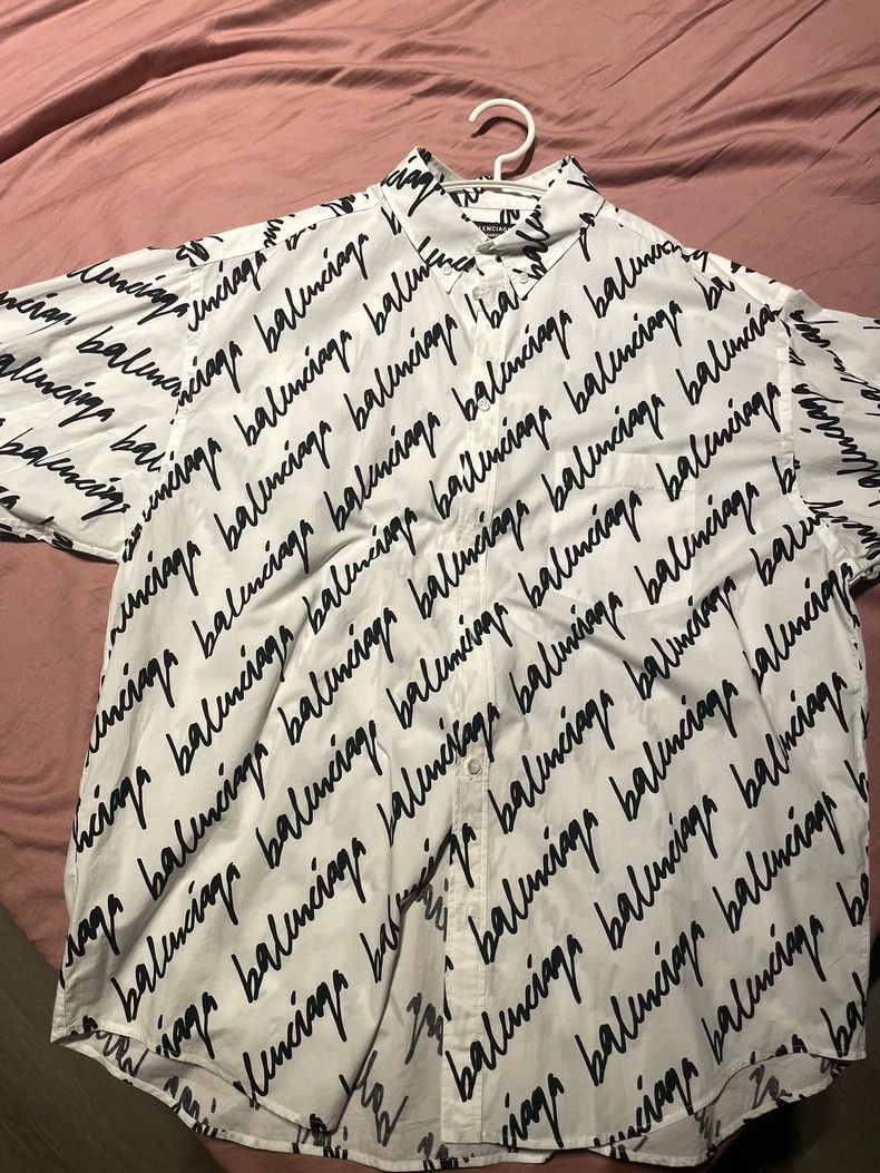 Balenciaga Balenciaga White barrage shirt Size US XXS / EU 40 - 1 Thumbnail