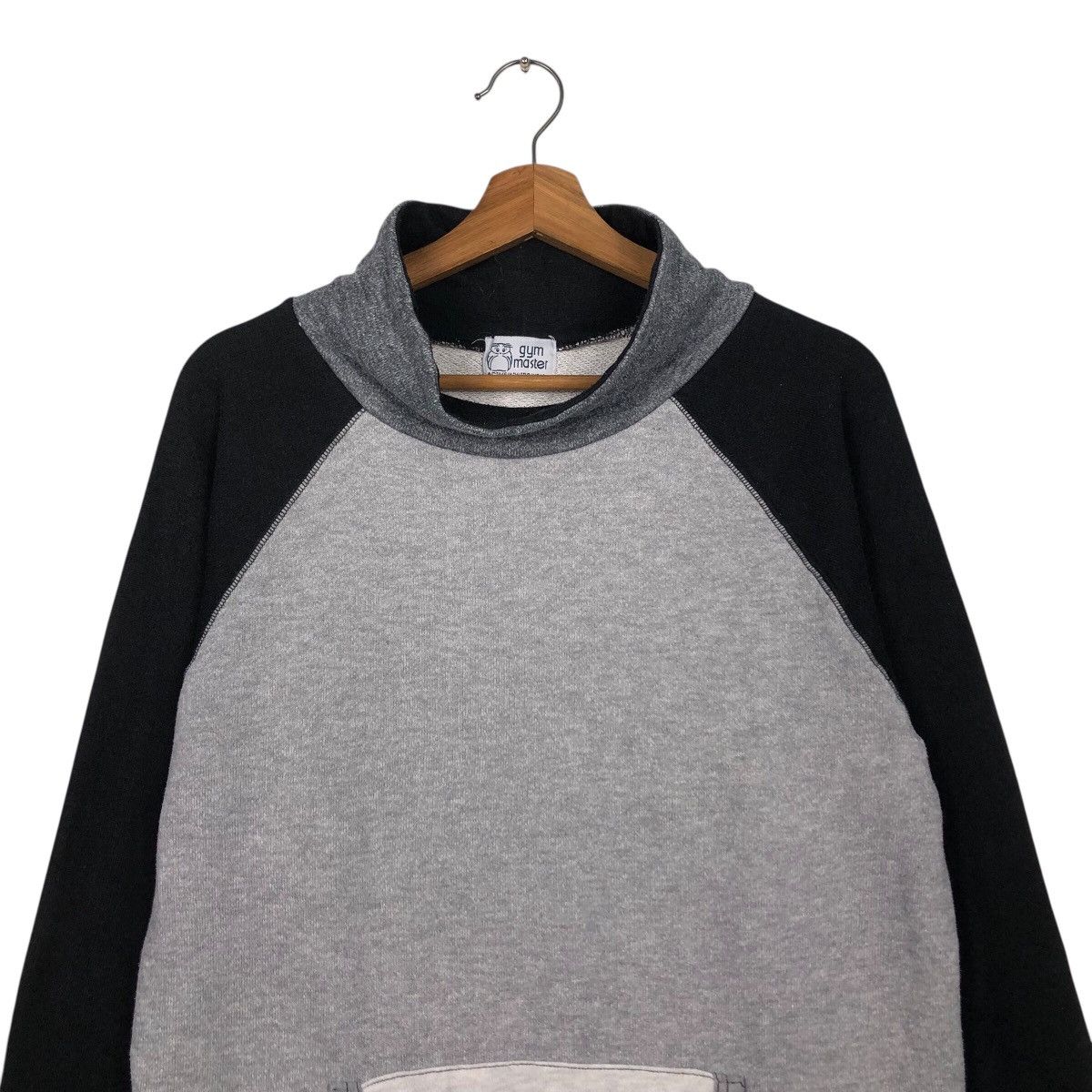 Hysteric Glamour 📌Rich Grey Two Tone Hoodie Pull Over Biker Gym Master Size US L / EU 52-54 / 3 - 4 Thumbnail
