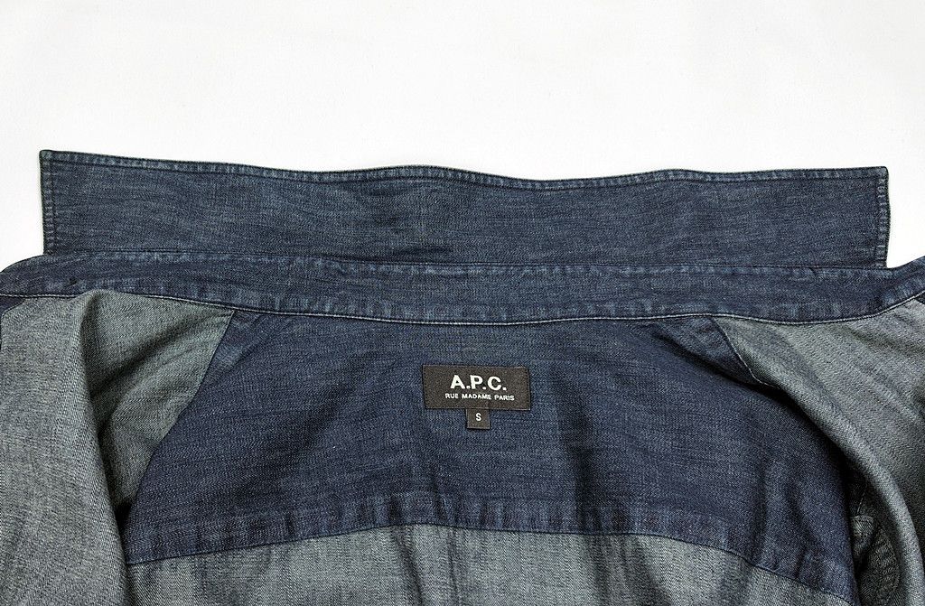 A.P.C. A.P.C denim double pocket long sleeve shirt rue madame paris Size US S / EU 44-46 / 1 - 4 Thumbnail