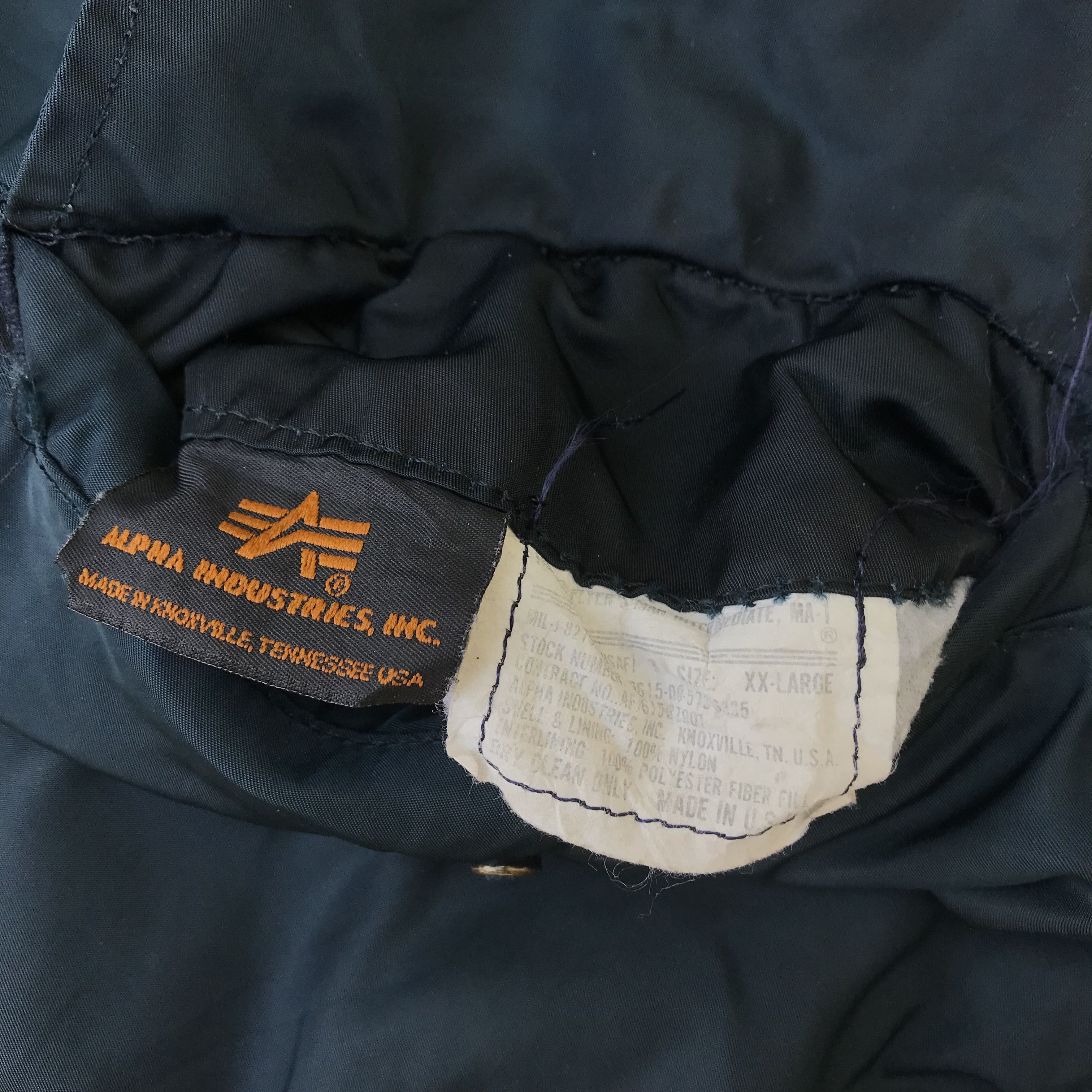 Alpha Industries Vintage Alpha Industries MA-1 Bomber Flight attendant Nato Size US XL / EU 56 / 4 - 4 Thumbnail