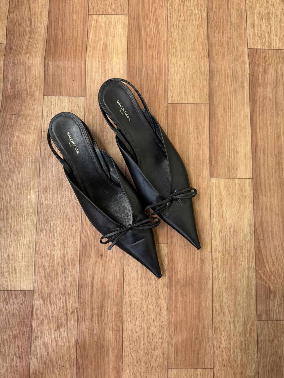 Balenciaga Balenciaga bow knife Slingback Size US 8 / IT 38 - 8 Thumbnail