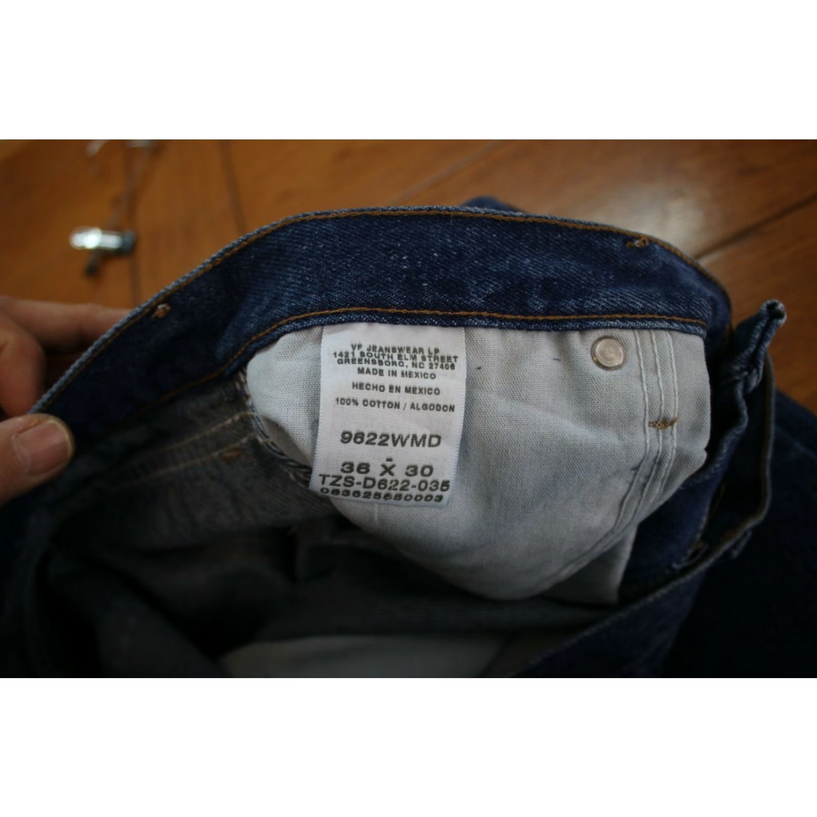 Wrangler Wrangler Mens Jeans Straight Flat Front High Rise Blue Denim Size 36x30 Size US 36 / EU 52 - 5 Thumbnail
