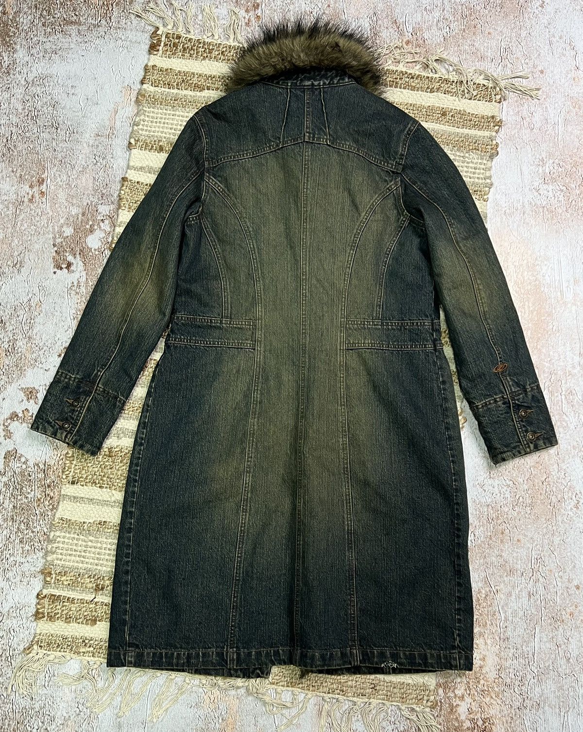 Vintage Vintage Japanese style river island acid washed denim coat Size S / US 4 / IT 40 - 7 Thumbnail