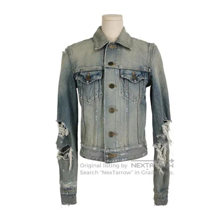 Saint Laurent Paris Saint Laurent Light Blue Denim Jacket. Size XS / US 0-2 / IT 36-38 - 1 Thumbnail