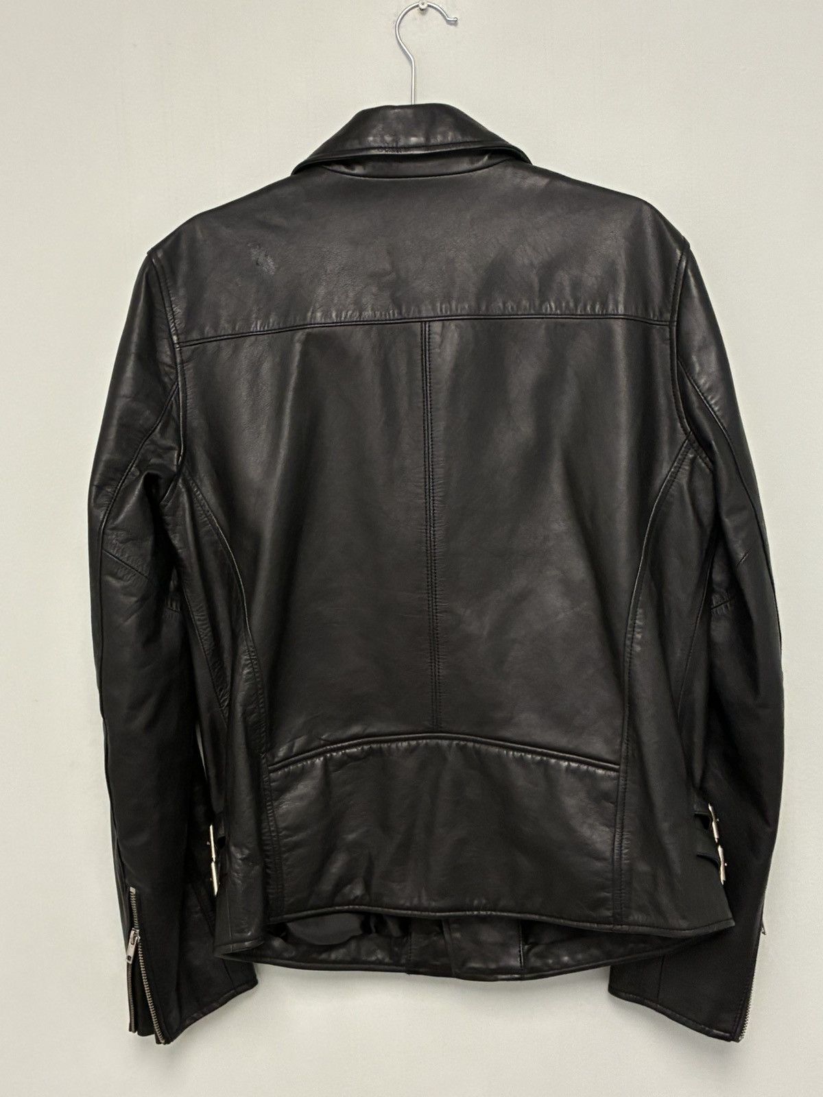 Blk Dnm Black Leather Biker Jacket Size Medium. Size US M / EU 48-50 / 2 - 9 Thumbnail