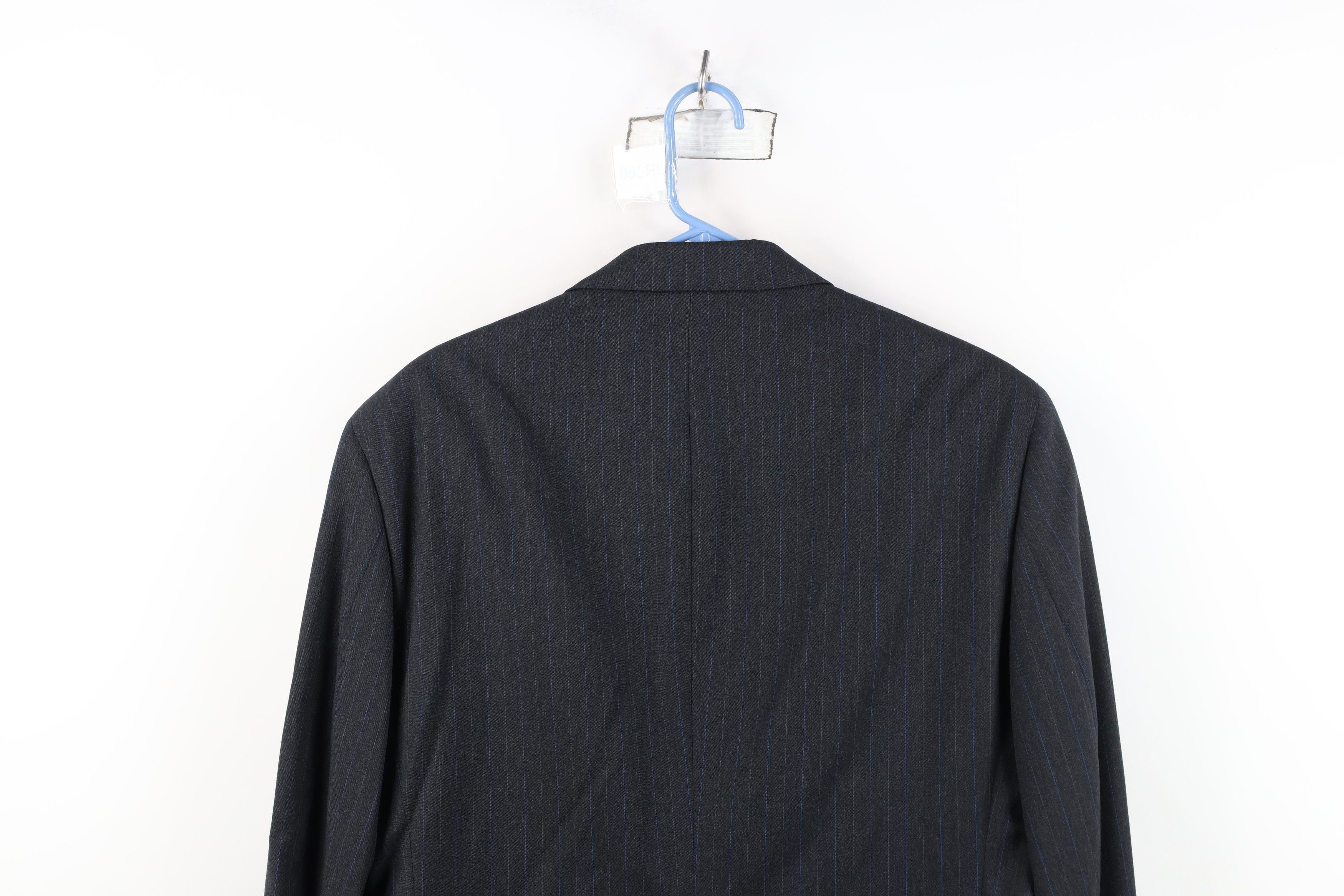 Vintage Deadstock Vintage 90s Cashmere Pinstriped Blazer Suit Jacket Size US XL / EU 56 / 4 - 15 Thumbnail
