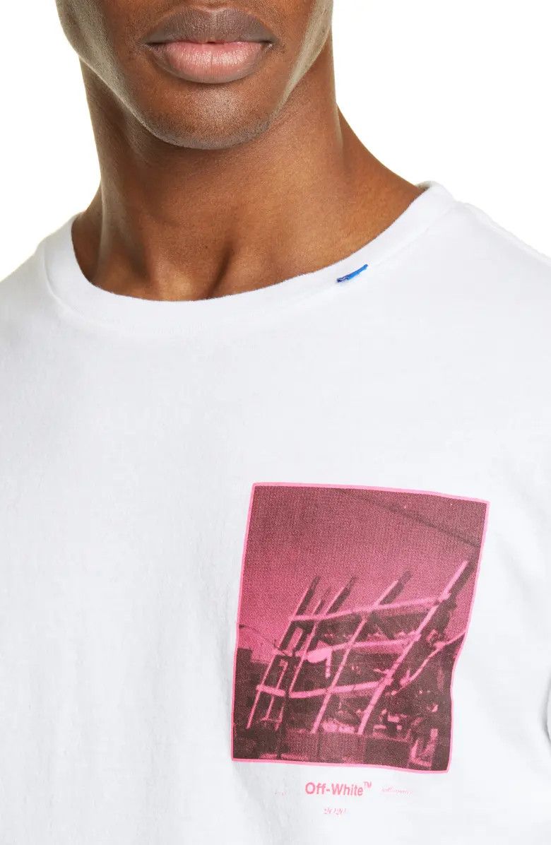 Off-White White Halftone Arrows Logo T-Shirt Size US M / EU 48-50 / 2 - 3 Thumbnail