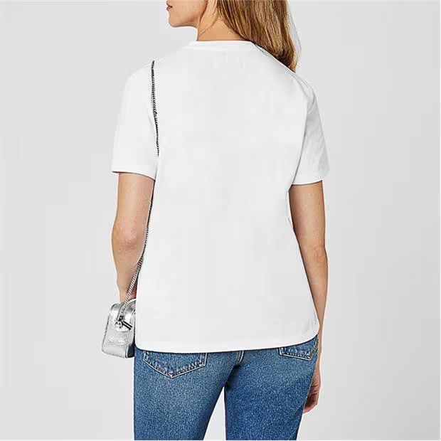 Golden Goose o1g2r1mq1024 Star Regular T-Shirt in White & Silver Size L / US 10 / IT 46 - 5 Thumbnail