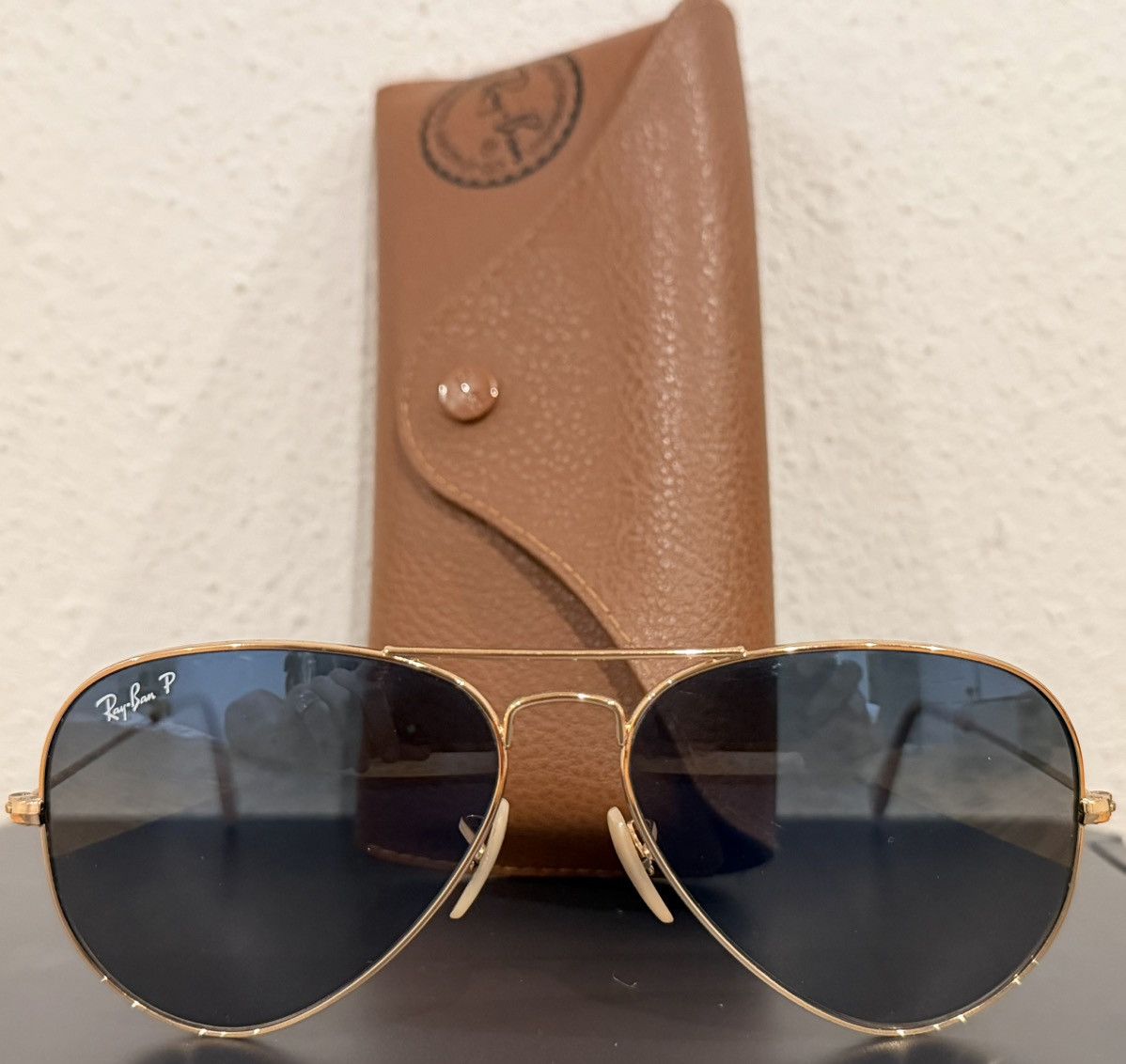 RayBan Ray Ban RB3025 Aviator Large Metal Gold Gradient Italy Size ONE SIZE - 2 Thumbnail