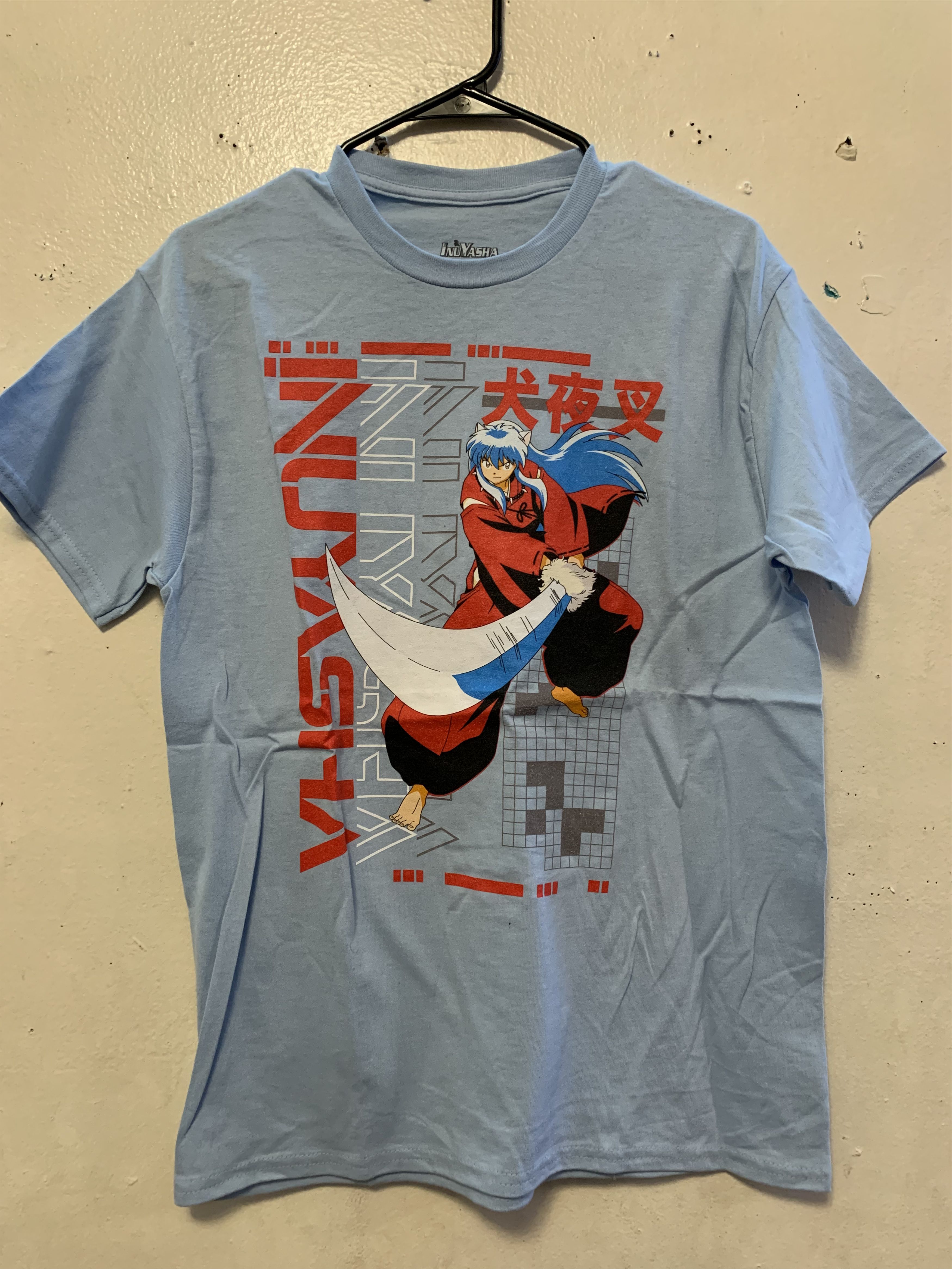 Anime INUYASHA Sky Blue T Shirt ⊛ SKY BLUE ⊛ New Size US M / EU 48-50 / 2 - 5 Thumbnail